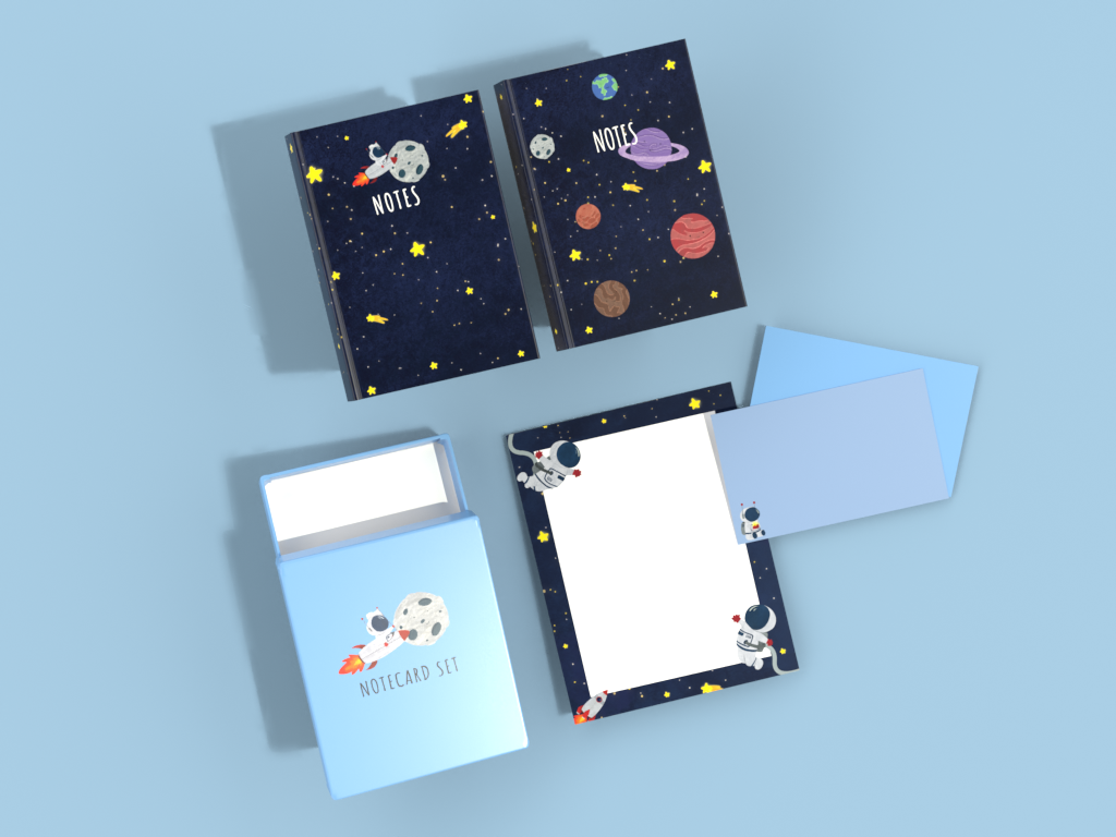 Astronaut Stationery Set